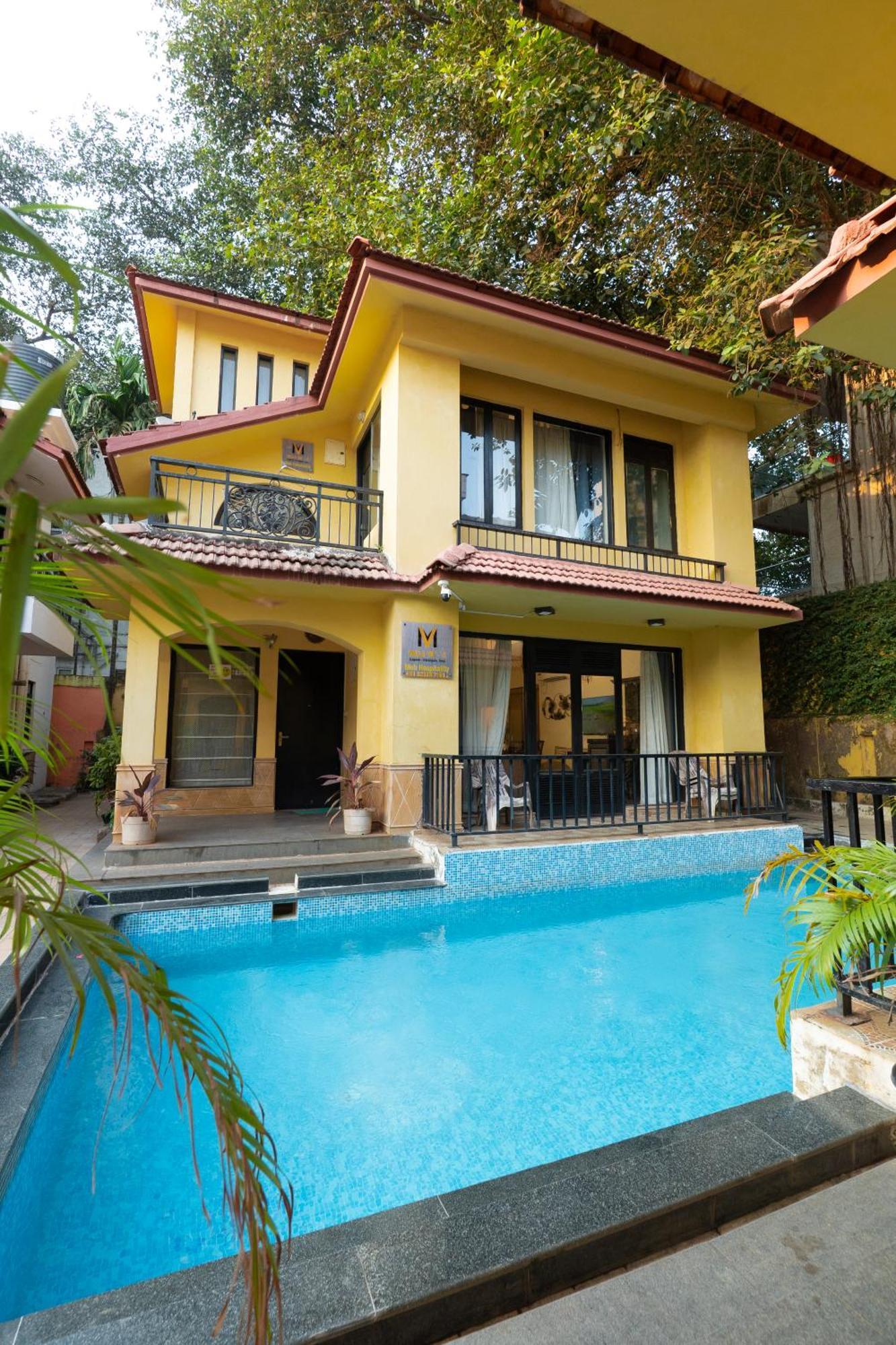 Villa M - Lagoon 4 Calangute 3Bhk Pool Facing, Breakfast Included Old Goa Exterior photo